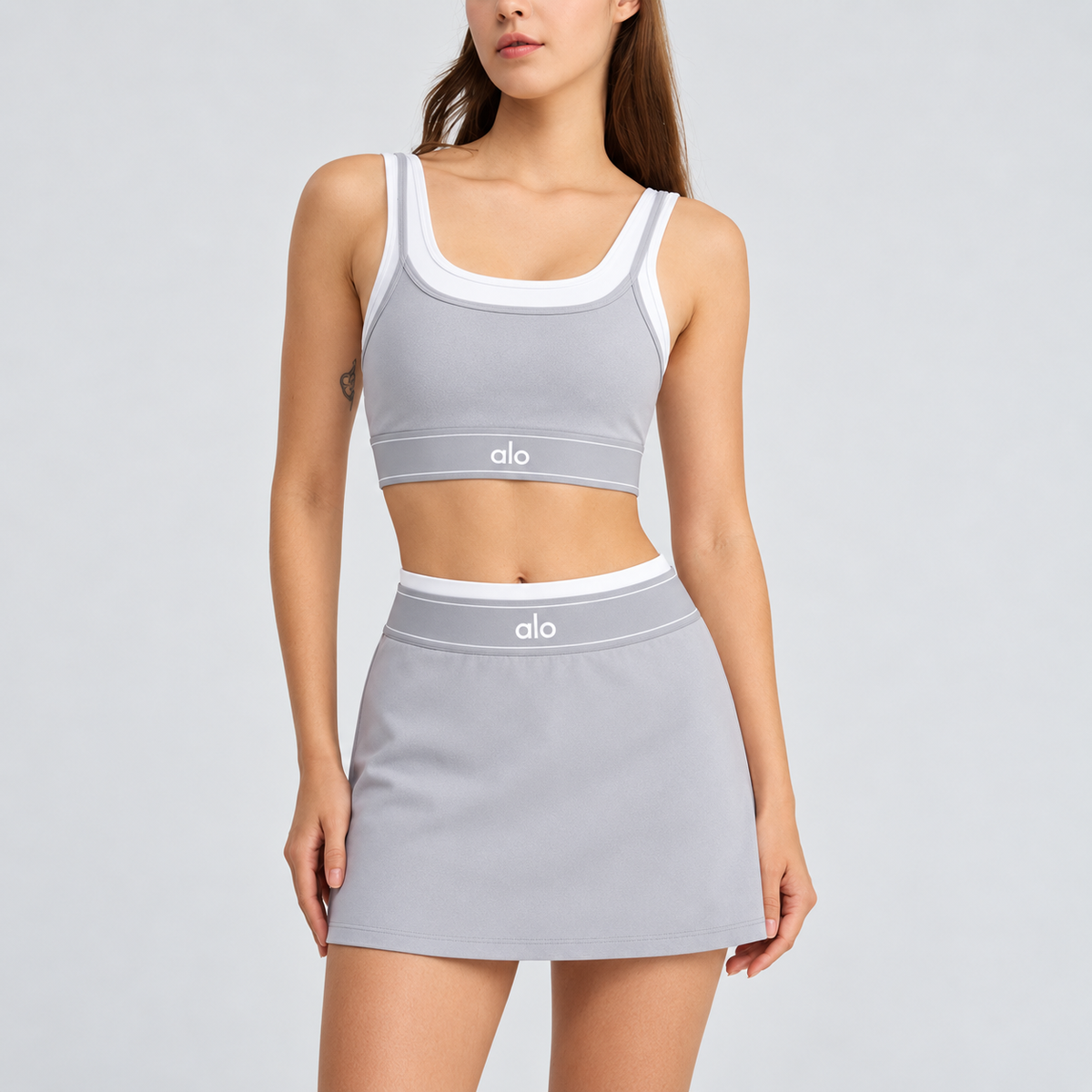 A L O Skirt and Camisole Set