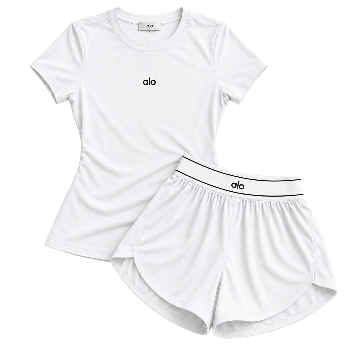 A L O Tee & Shorts Set