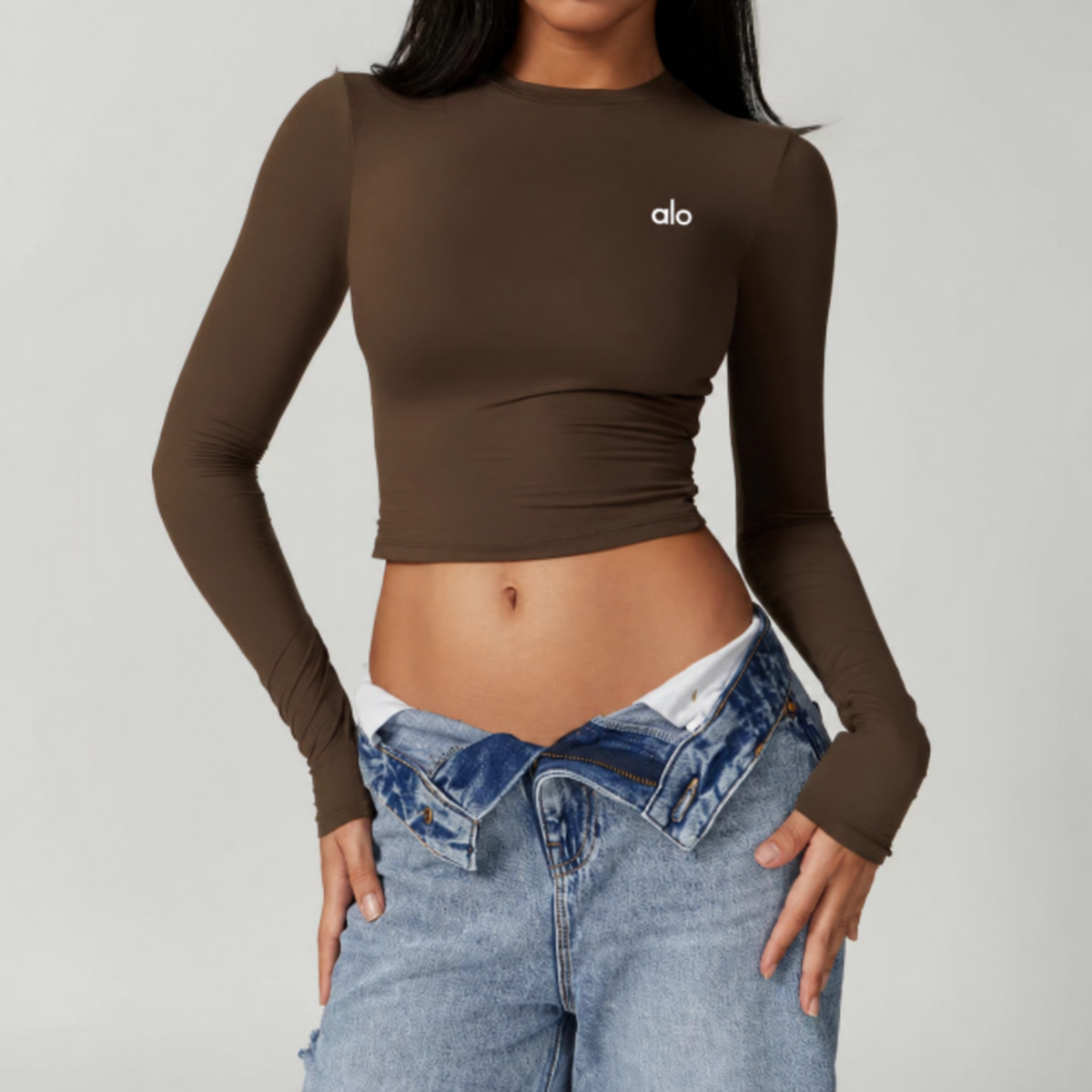 A L O cropped longsleeve