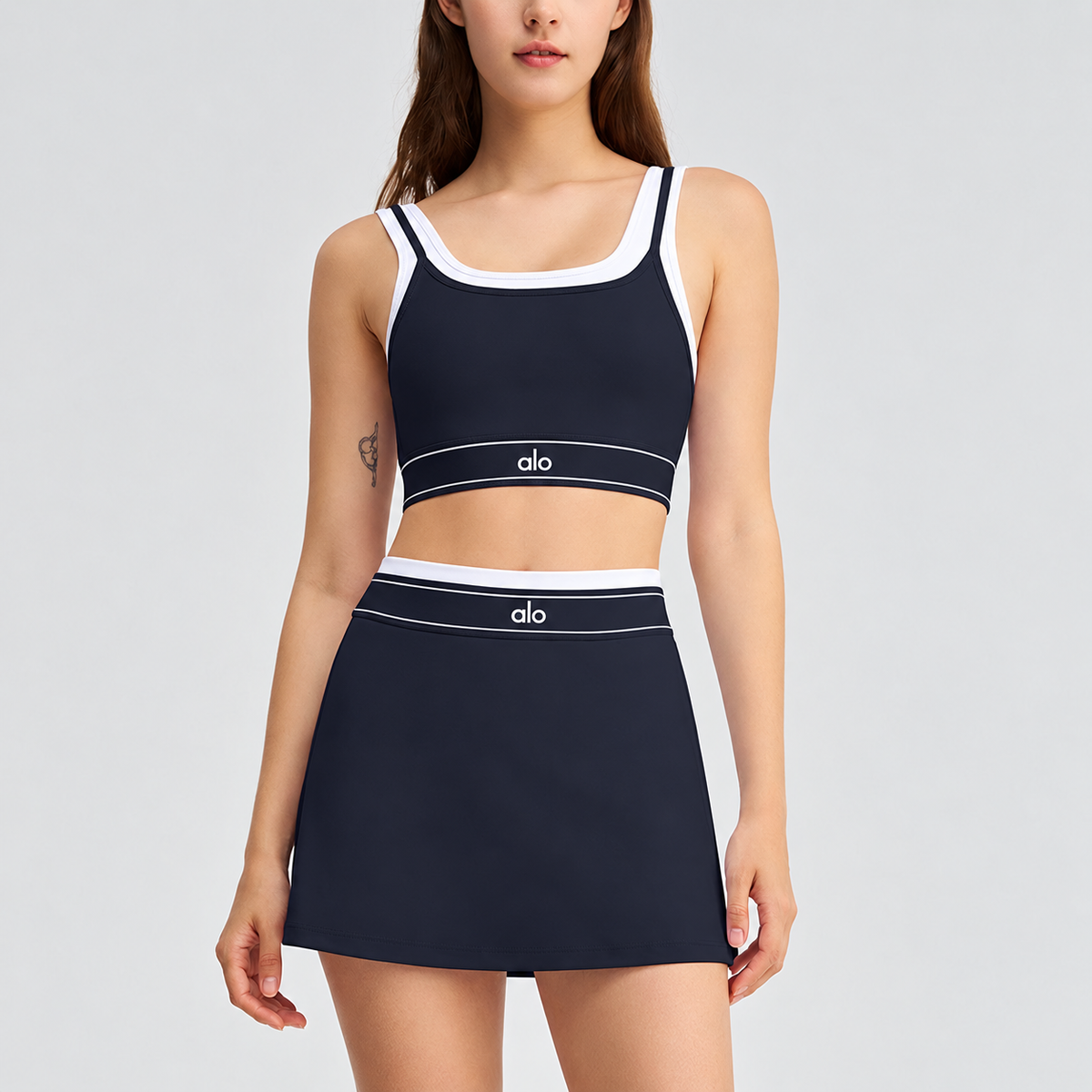 A L O Skirt and Camisole Set