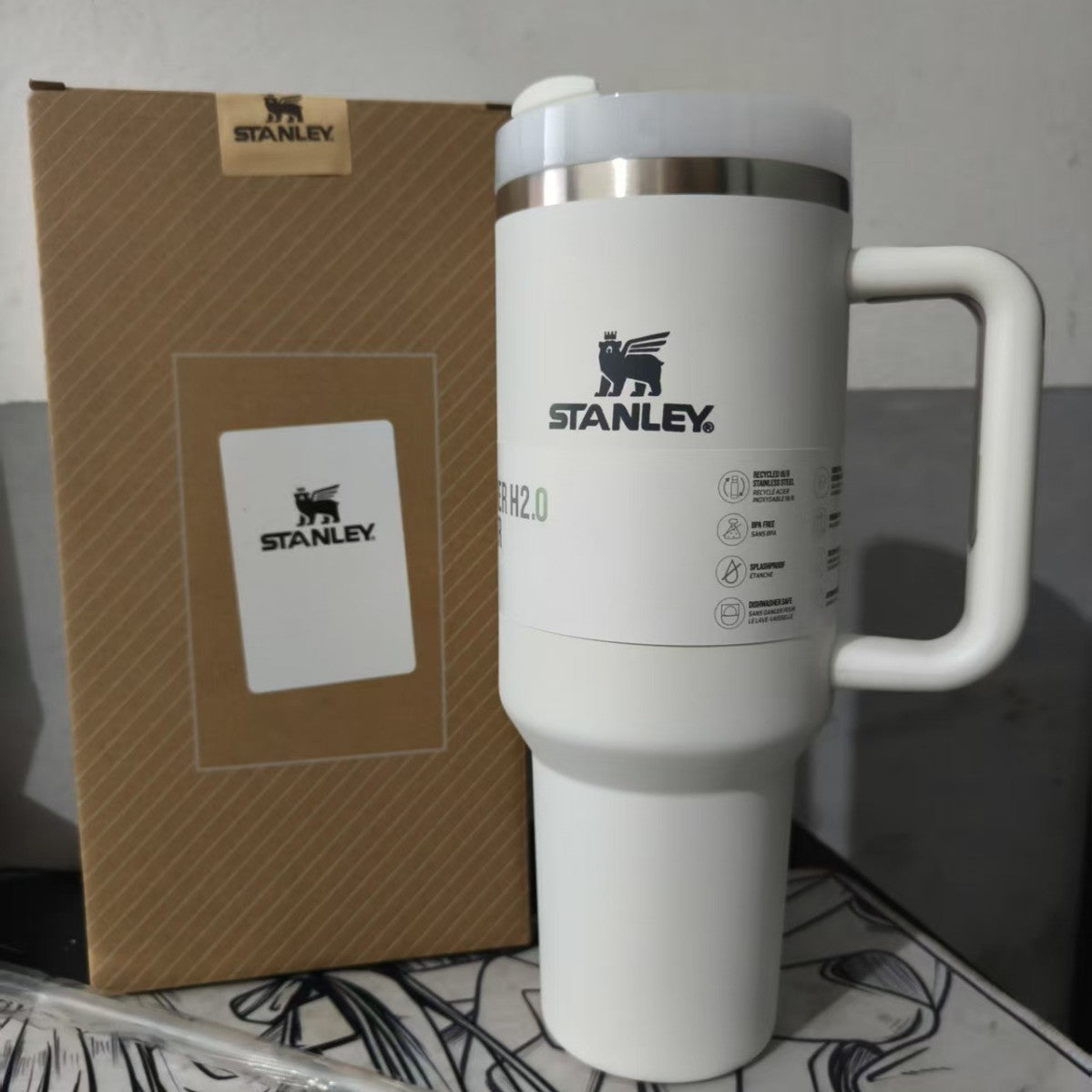 Insulated Tumbler with Handle, 40 oz