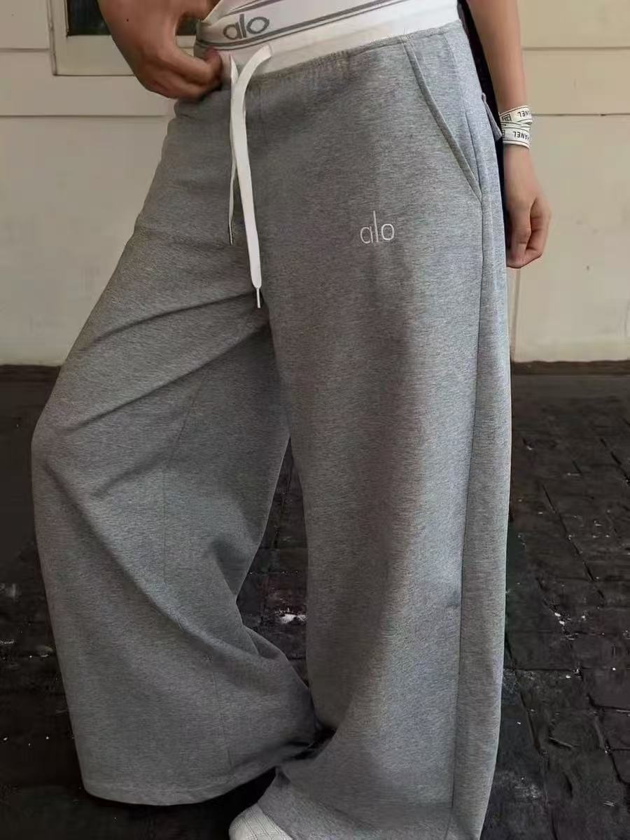 Wide-Leg Track Trousers