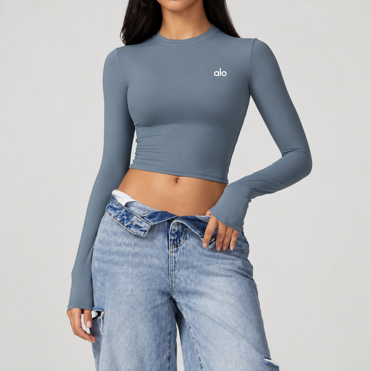 A L O cropped longsleeve
